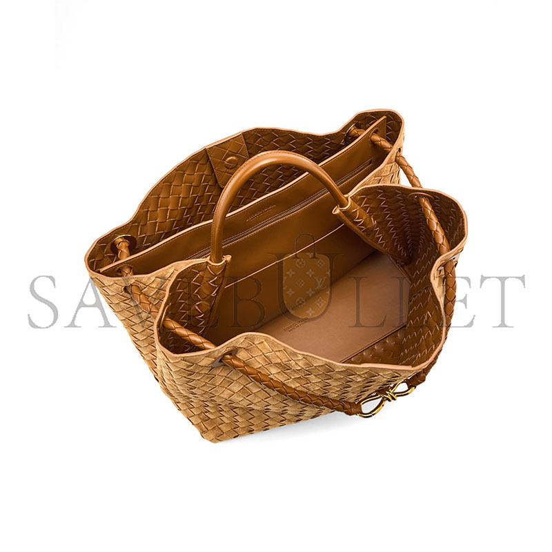 b0tt*ga Ven*ta andiamo large intrecciato leather tote 743575 (45*34*22cm)
